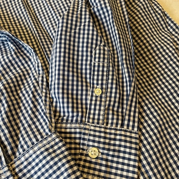 Nautica Blue Checkered Button-Up Shirt‎ - Picture 7 of 9